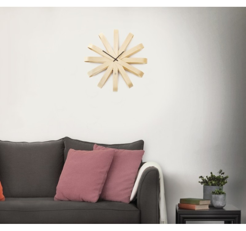 UMBRA zegar RIBBONWOOD  -natural