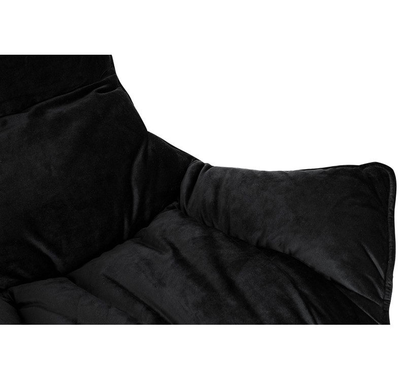 Fotel OTILIA STAND VELVET czarny