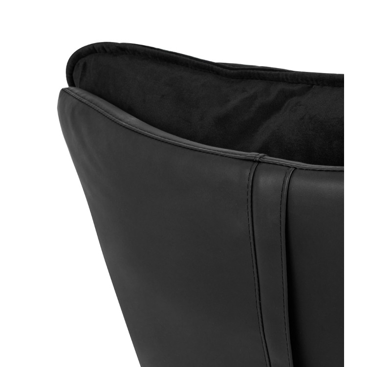 Fotel OTILIA STAND VELVET czarny