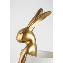 KARE lampa stołowa RABBIT 88 cm biała / złota