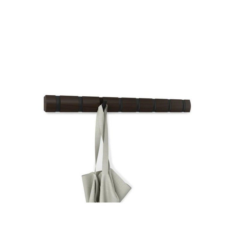 UMBRA wieszak na ubrania FLIP 8 czarny orzech