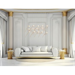 MOOSEE lampa wisząca TULIPPE 14 LINE  złota