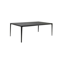 Stół SLIM 180x90 czarny - ceramiczny      marmur, aluminium