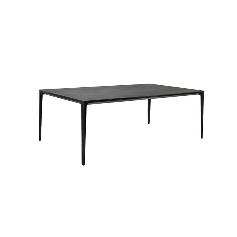 Stół SLIM 180x90 czarny - ceramiczny      marmur, aluminium