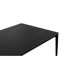 Stół SLIM 240x100 czarny - ceramiczny     marmur, aluminium