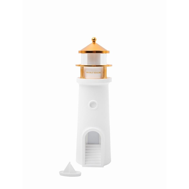 Lampka nocna z projektorem SHP            LIGHTHOUSE biało-złota