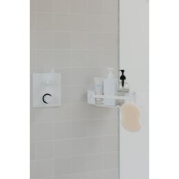 UMBRA półka narożna FLEX ADHESIVE biała