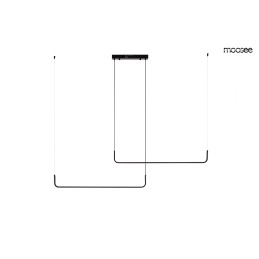 MOOSEE lampa wisząca SHAPE DUO 120 czarna