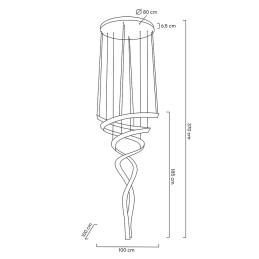MOOSEE lampa wisząca WAVE CORDON 2B chrom