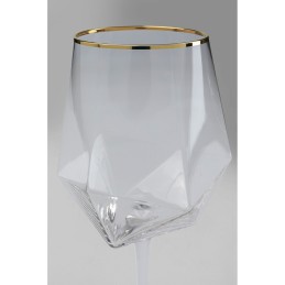 KARE komplet 4 kieliszków do wina         DIAMOND RIM 525 ml