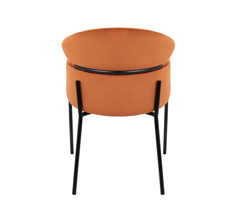 KARE krzesło ALEXIA Velvet pomarańczowe