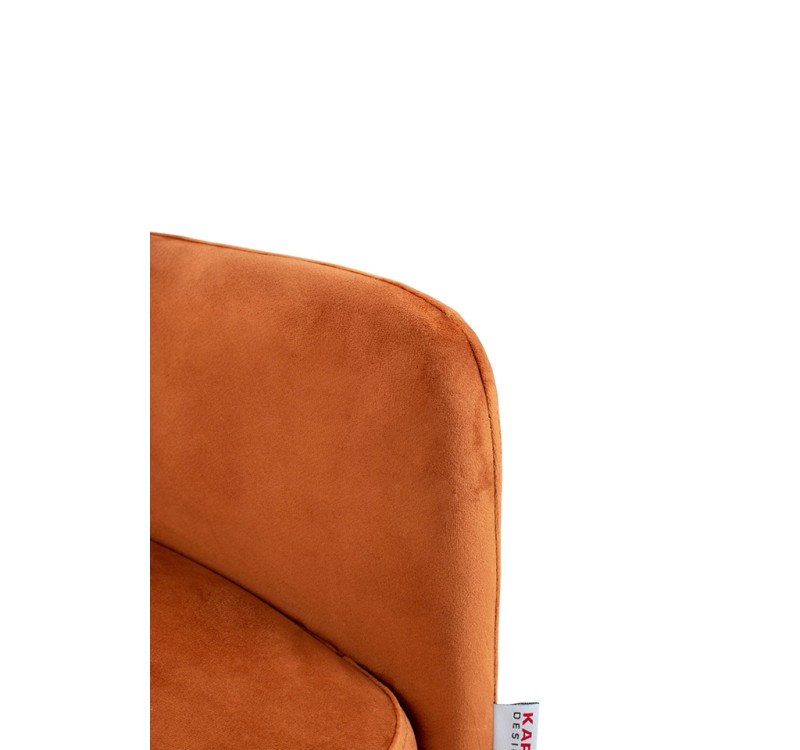 KARE krzesło ALEXIA Velvet pomarańczowe