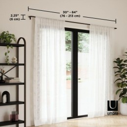 UMBRA karnisz TWILIGHT 76 - 213 cm        czarny mat