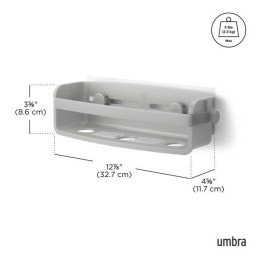 UMBRA półka prysznicowa FLEX szara