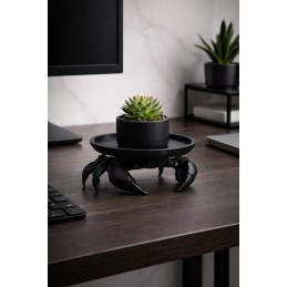 Taca dekoracyjna SHP CRAB czarna