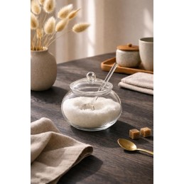 Mini cukiernica z łyżeczką SHP JAR        transparentna