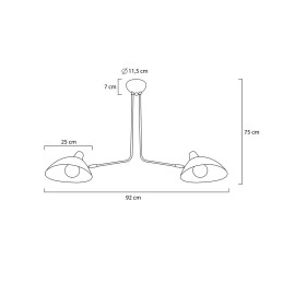 MOOSEE lampa wisząca RAVEN 2
