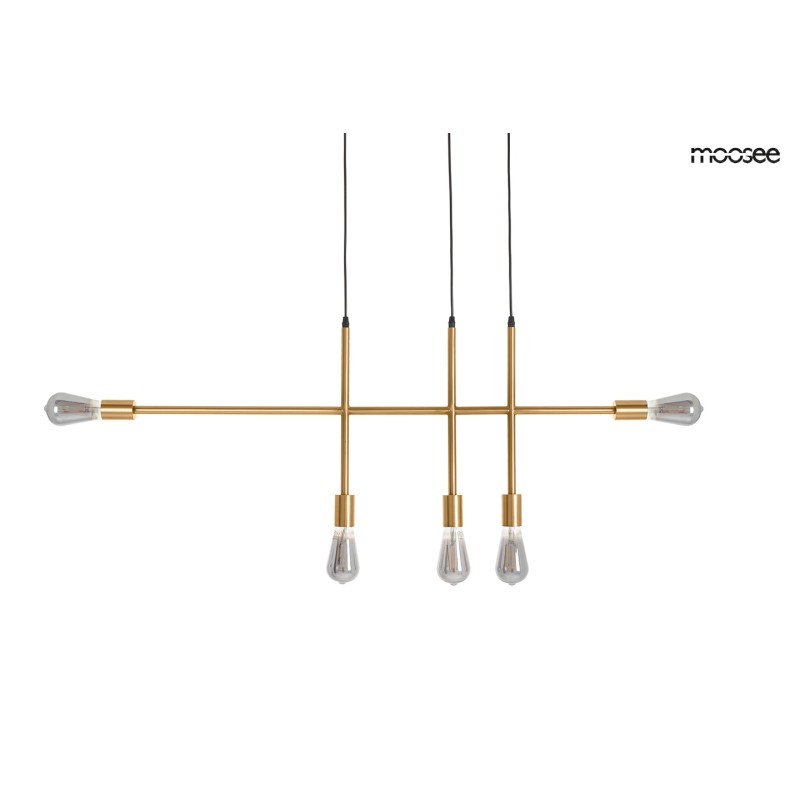 MOOSEE lampa wisząca RIVA 5 złota