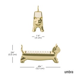 UMBRA organizer na pierścionki ALI CAT    złoty