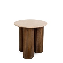 MaMaison stolik RAGNO 50 marmur / drewno