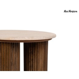 MaMaison stolik RAGNO 50 marmur / drewno