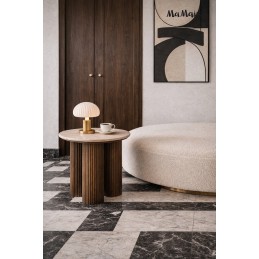 MaMaison stolik RAGNO 50 marmur / drewno
