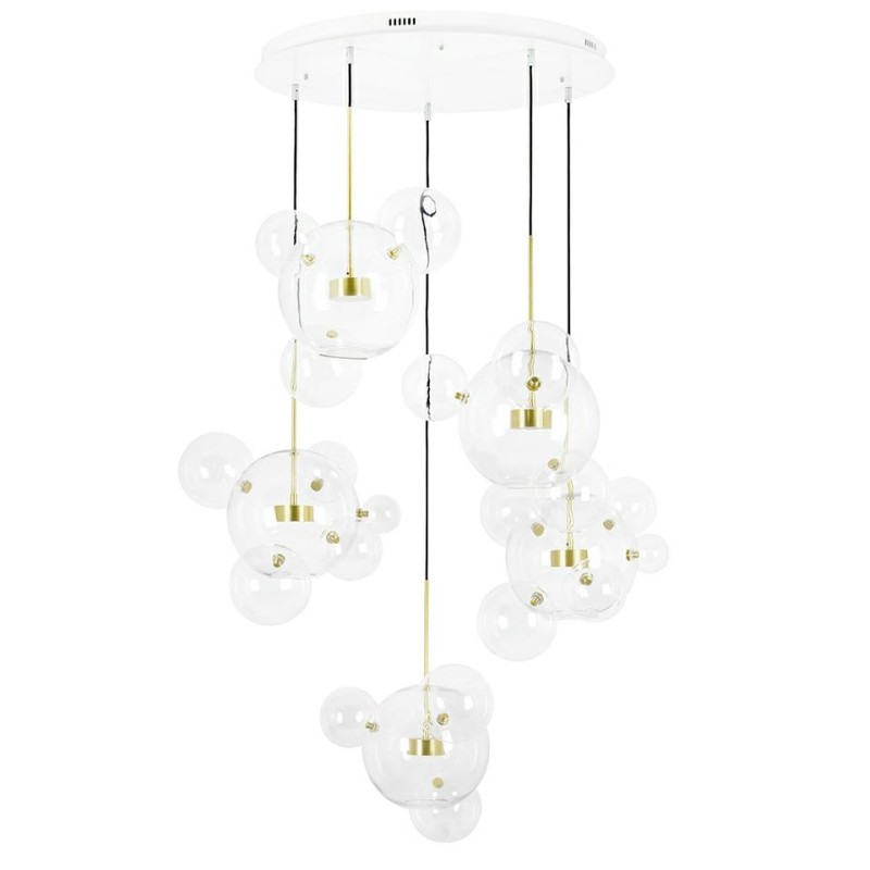 MOOSEE Lampa wisząca CAPRI DISC 5 złota