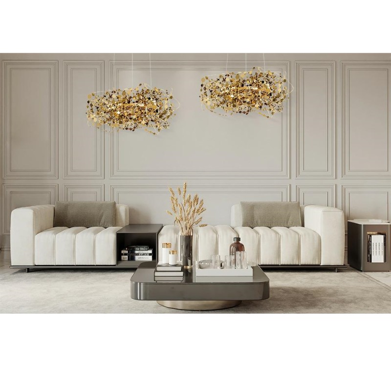 MOOSEE lampa wisząca MONETE 60 złota