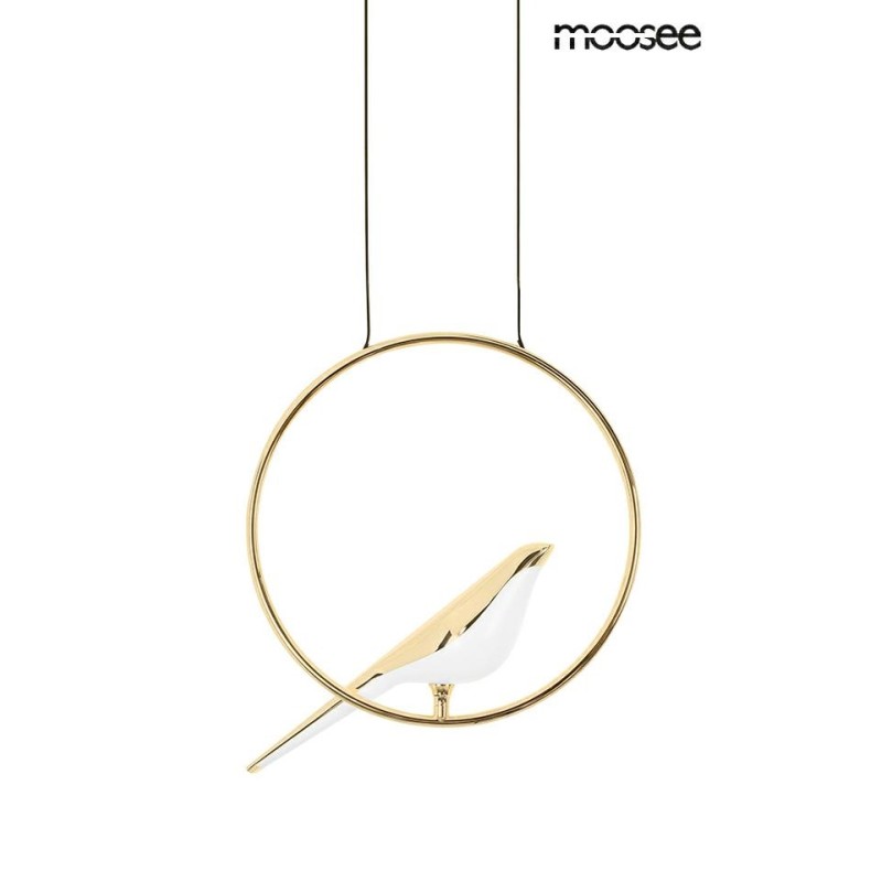 MOOSEE lampa wisząca BIRD złota