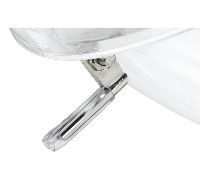 Fotel BUBBLE STAND 2 poduszka szara - akryl, chrom, wełna