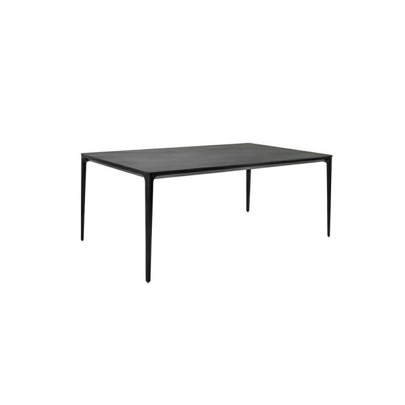 Stół SLIM 140x80 czarny - ceramiczny      marmur, aluminium