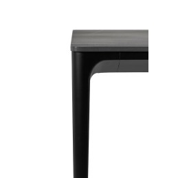 Stół SLIM 140x80 czarny - ceramiczny      marmur, aluminium