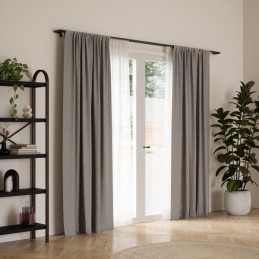 UMBRA karnisz TWILIGHT DOUBLE 76 - 213    cm czarny mat
