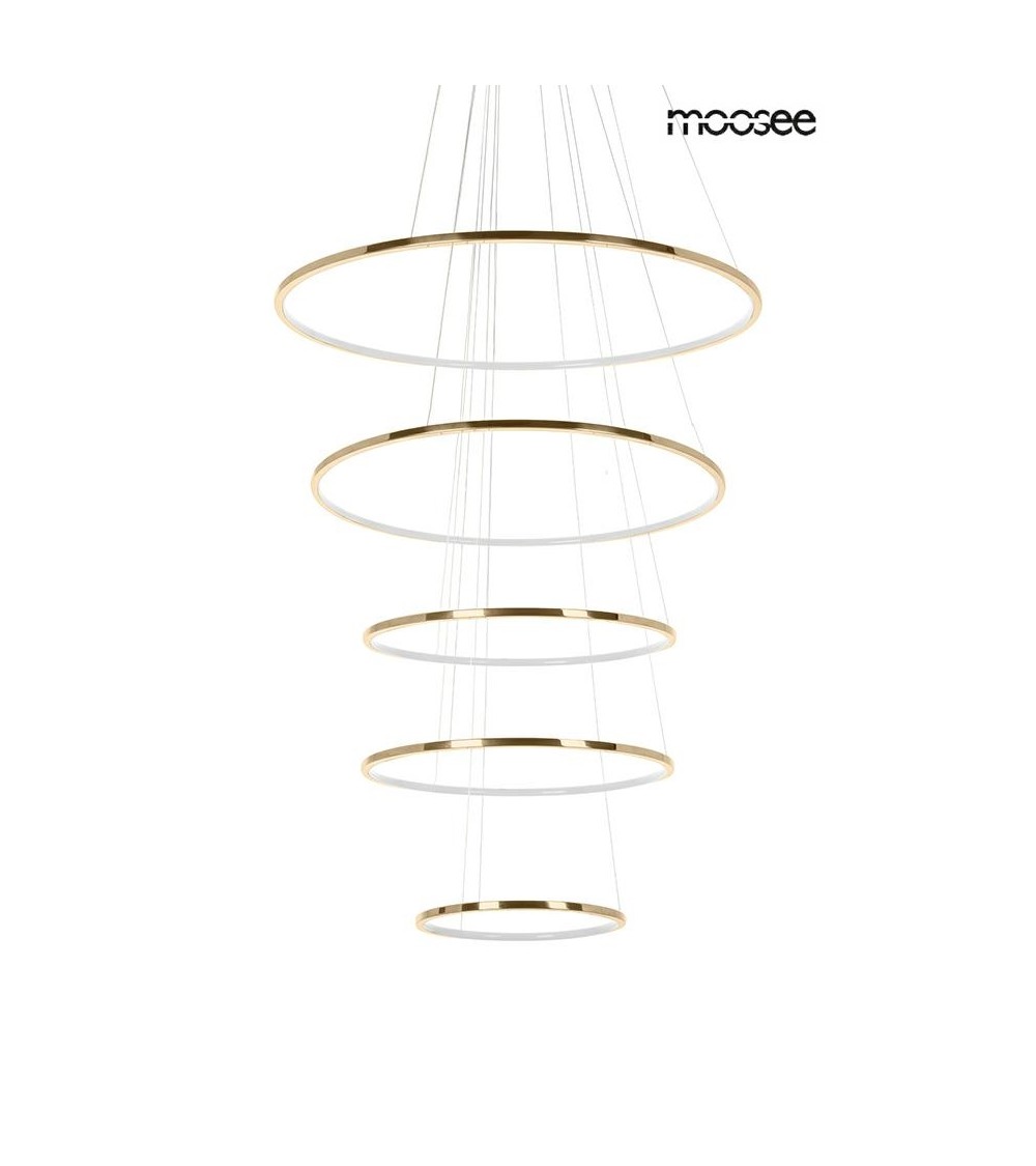 MOOSEE lampa wisząca RING SLIM L złota