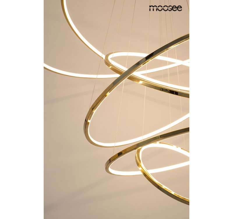 MOOSEE lampa wisząca RING SLIM L złota