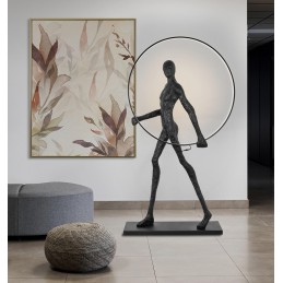 MOOSEE lampa podłogowa HUMAN ROUND        włókno szklane