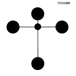 MOOSEE lampa ścienna SHADOW 4 czarna