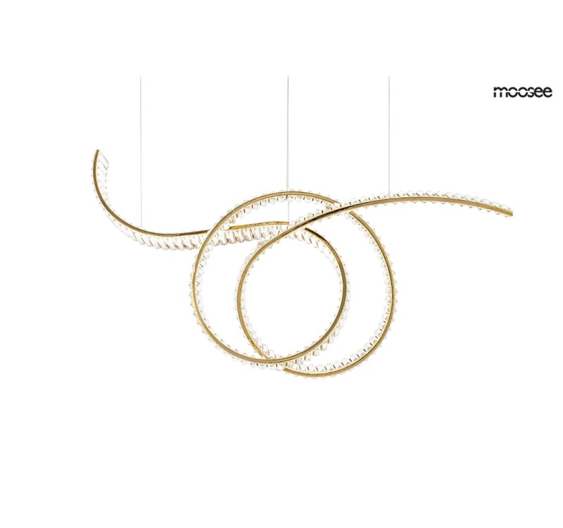 MOOSEE lampa wisząca WAVE 120 złota