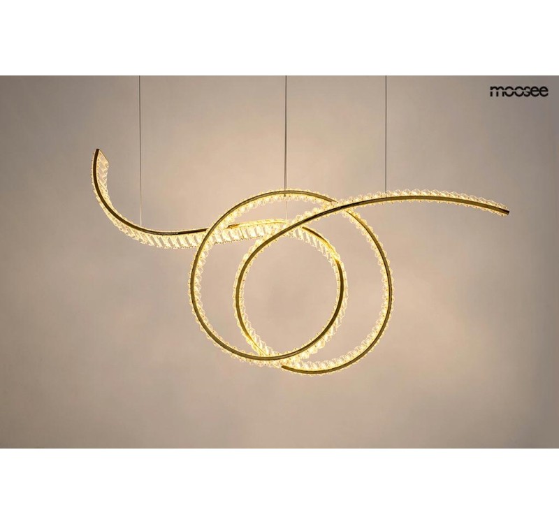 MOOSEE lampa wisząca WAVE 120 złota