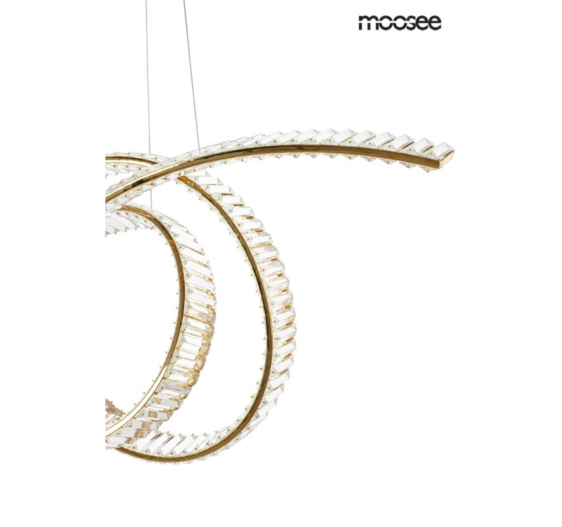 MOOSEE lampa wisząca WAVE 120 złota
