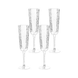 KARE komplet 4 kieliszków do szampana     CASCATA 250ml