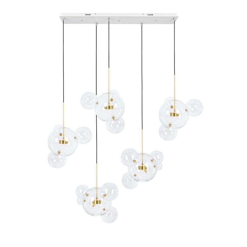 MOOSEE lampa wisząca CAPRI LINE 5 złota