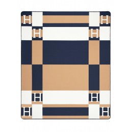 Koc SHP PARIS HOME granatowy / brązowy