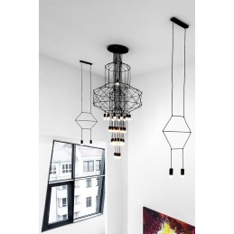 MOOSEE lampa wisząca FLUSSO 43 czarna