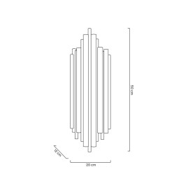MOOSEE lampa ścienna HARMONIC złota