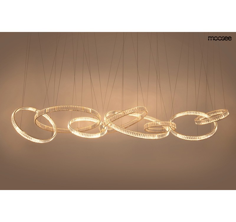 MOOSEE lampa wisząca LIBERTY LINE 8 złota