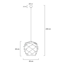 MOOSEE lampa wisząca SZYSZKA CONO 43