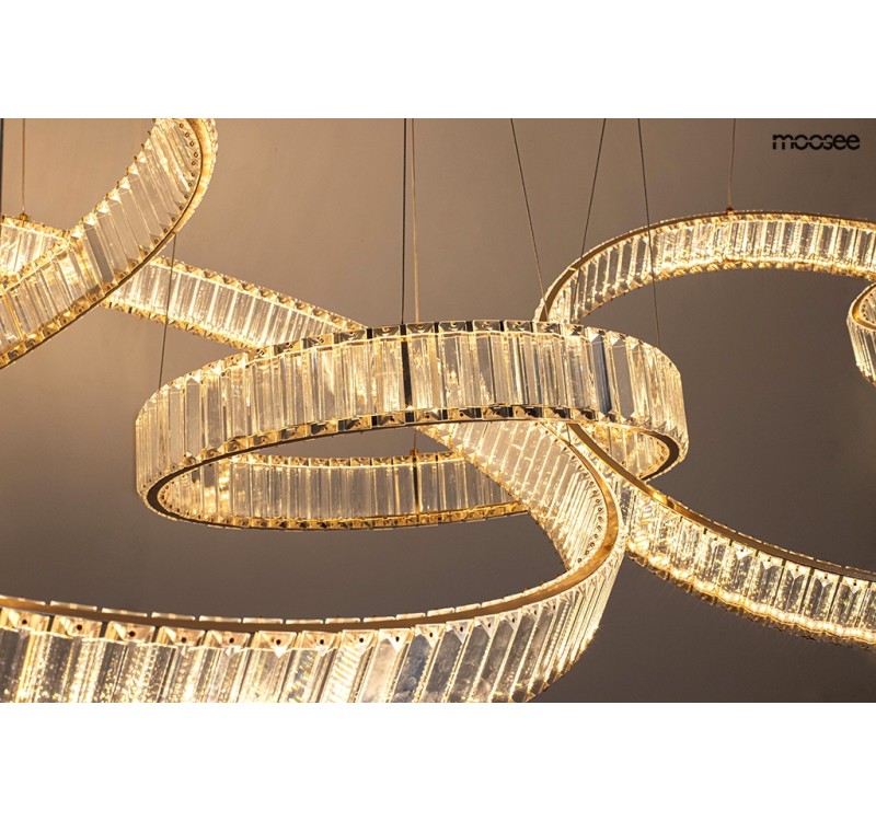 MOOSEE lampa wisząca LIBERTY LINE 8 złota