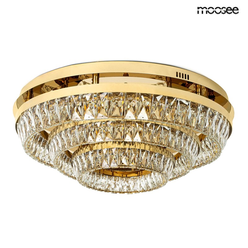 MOOSEE lampa sufitowa / plafon SAVOY 3    złota