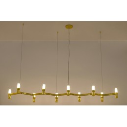 MOOSEE lampa wisząca ATOMIC LONG złota